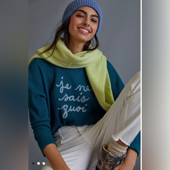 Je Ne Sais Quoi Cropped Sweatshirt XS - Picture 2 of 7